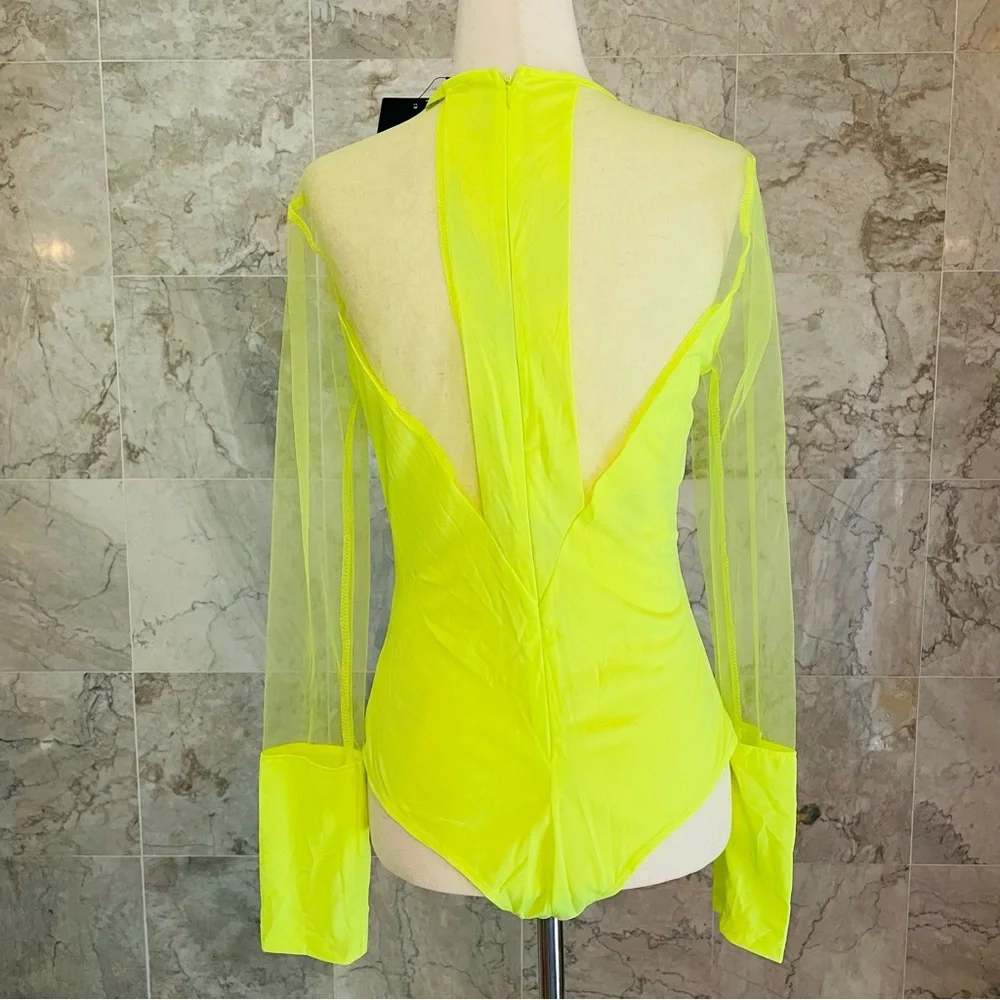Fashion Nova Time of Your Life Neon Bodysuit - Picture 5 of 7